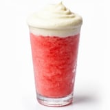 Watermelon Slush with Cheese Foam